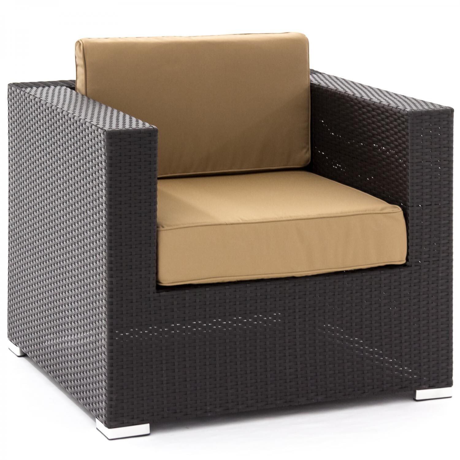 Avery Island Resin Wicker Patio Club Chair By Lakeview Outdoor Designs Canvas Camel