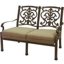 Darlee Santa Barbara Cast Aluminum Patio Loveseat - Antique Bronze image