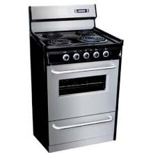 Summit Professional 24-Inch 4-Burner Freestanding Electric Range - Stainless Steel - TEM630BKWY image