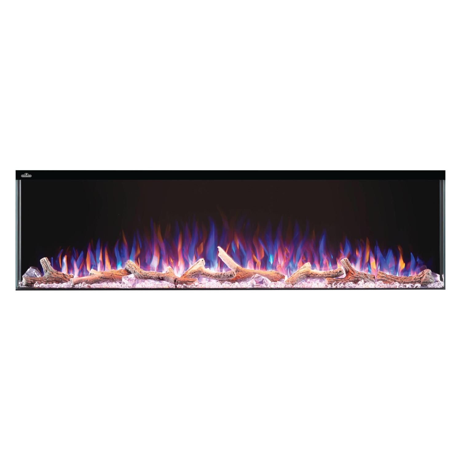 Napoleon NEFB60H-3SV 60-Inch Trivista 3-Sided Built-In Electric Fireplace - Blue and Orange Flames thumbnail
