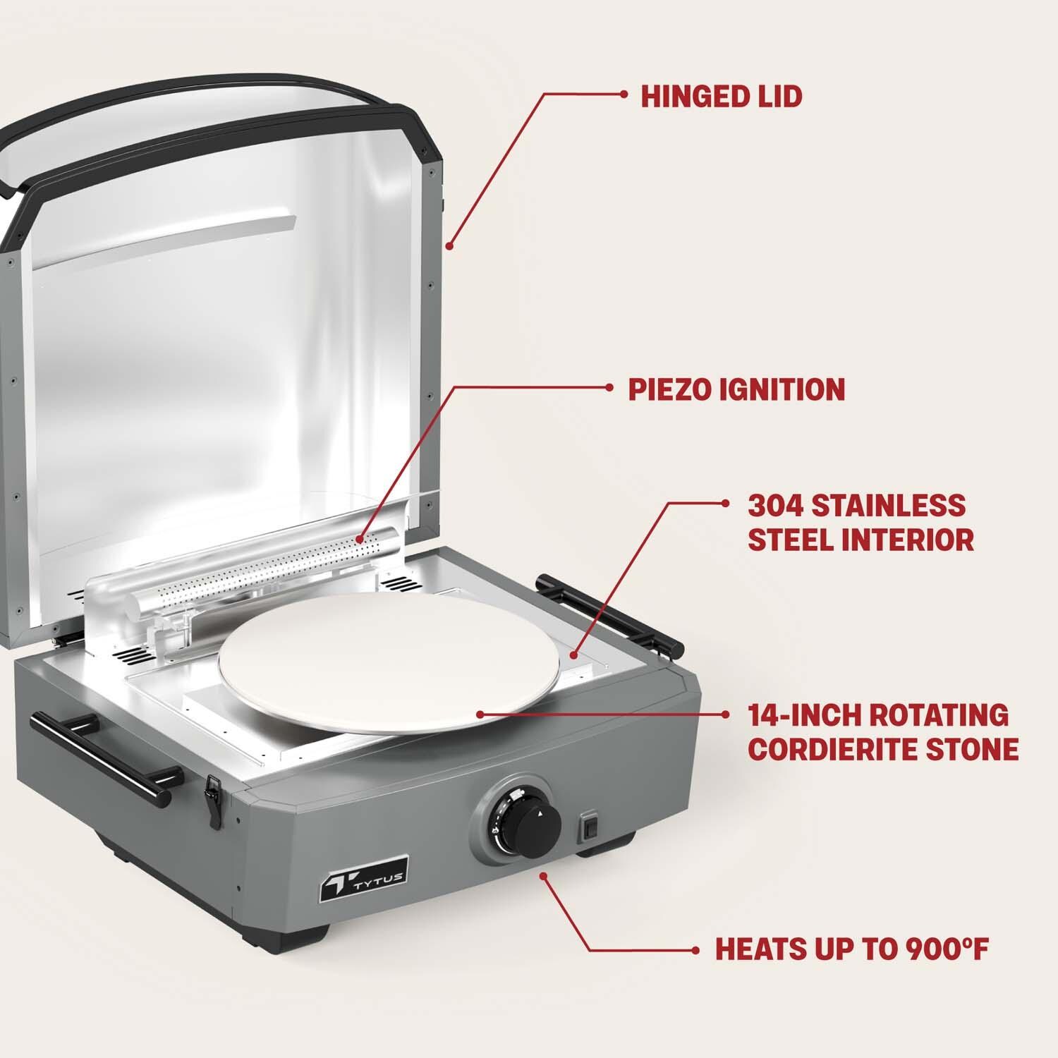 TYTUS TDT-GHS-GPZA Emberwood Propane Pizza Oven - Features - Detail thumbnail