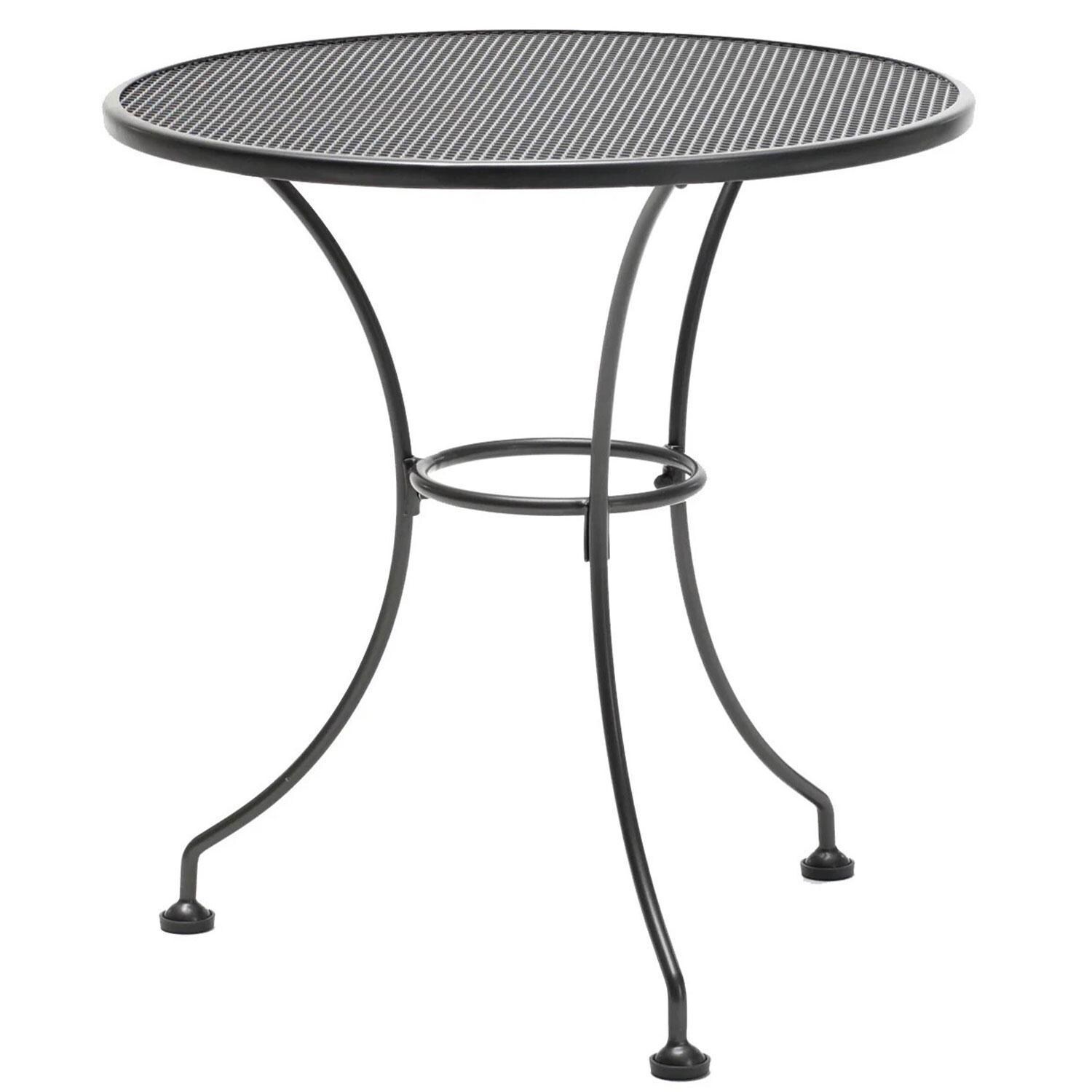 KETTLER 24 Inch Steel Round Mesh Bistro Dining Table - Display - White Background thumbnail