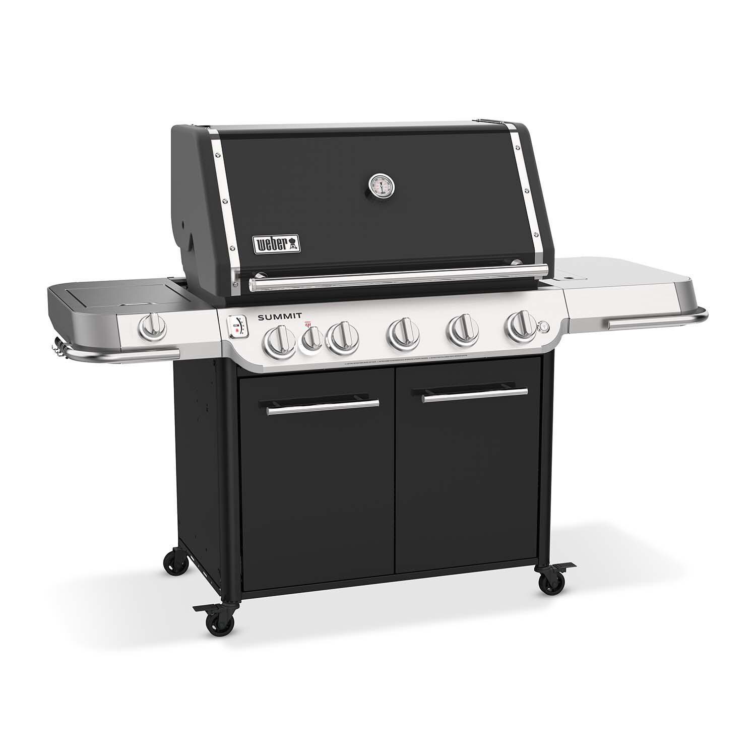 Weber Grills 1500040 Weber Summit FS38 E Natural Gas Grill - Black - Left Angle - White Background thumbnail