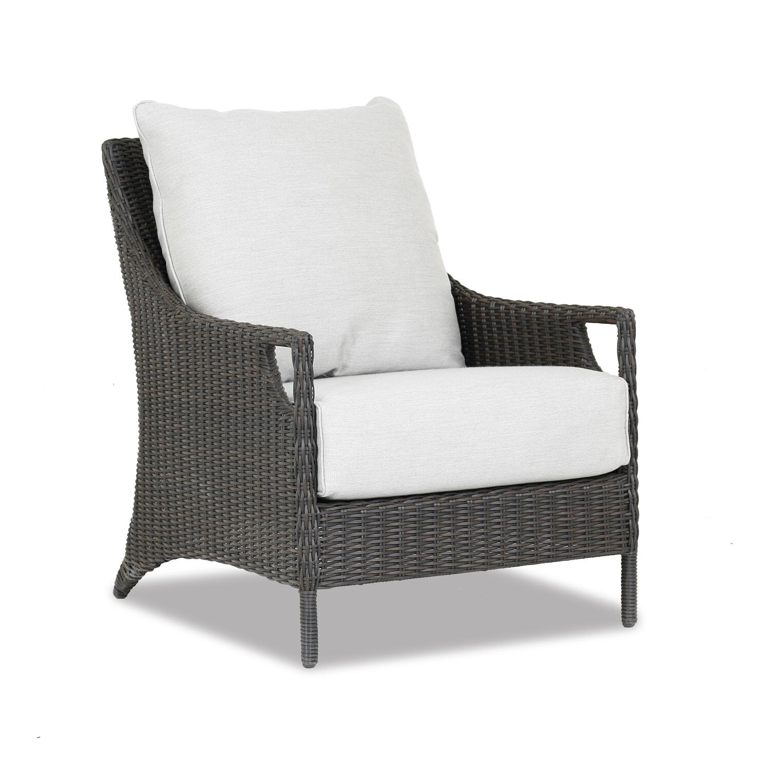 Sunset West - 2302-21-40433 - Lagos Resin Wicker Patio Club Chair W/ Sunbrella Cast Silver Cushions thumbnail