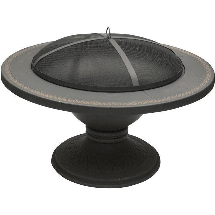 42 Inch Round Steel Wood-Burning Fire Pit Table in by Dagan Industries