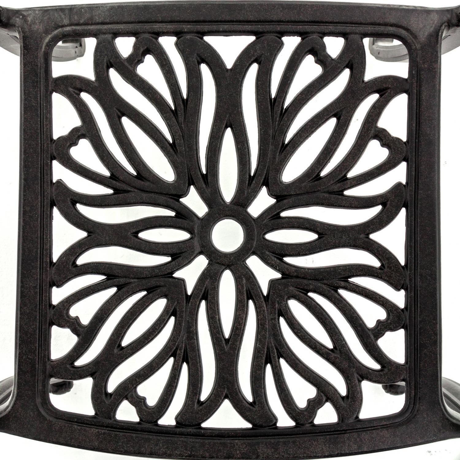 Rosedown Cast Aluminum Patio Swivel Rocker Dining Chair - Seat Detail thumbnail