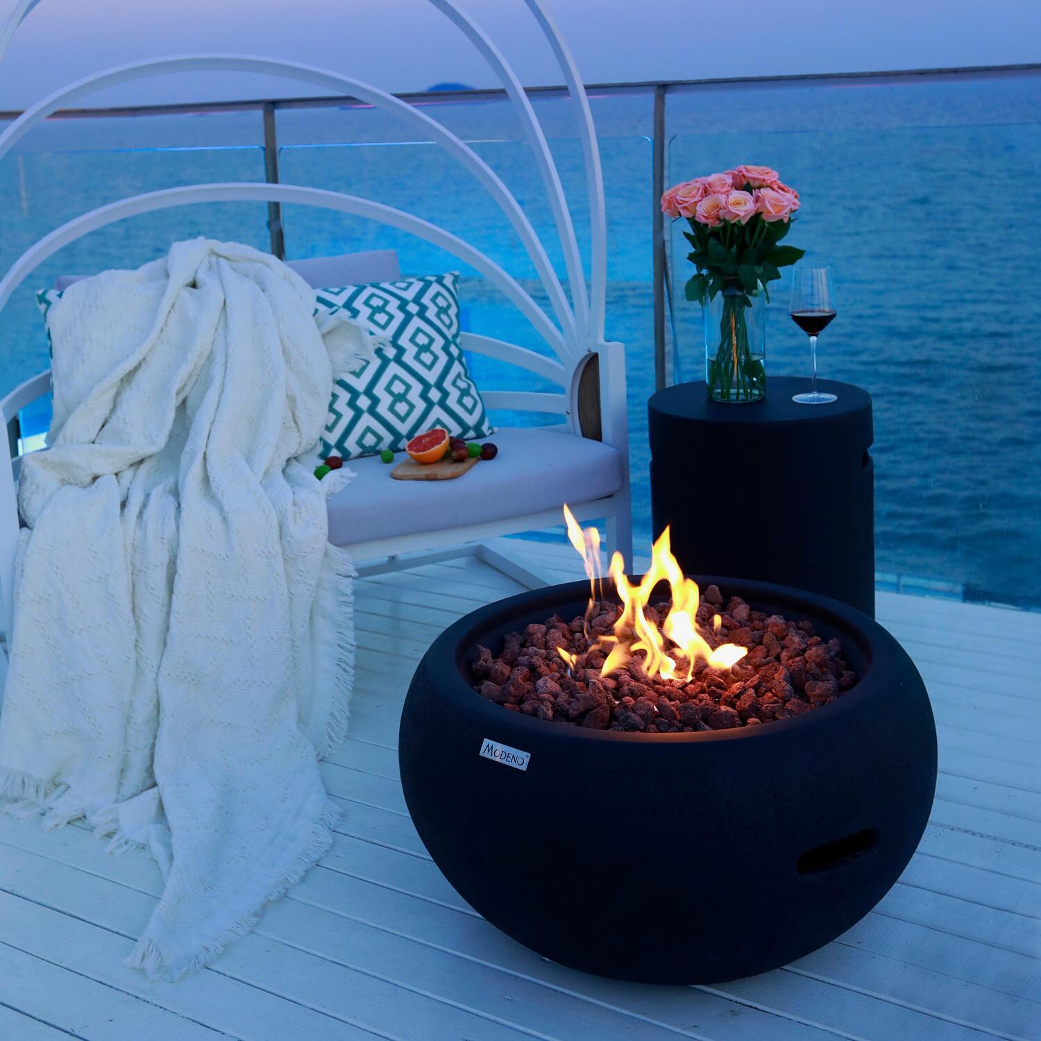 Elementi OFG115-NG Modeno York 27-Inch Natural Gas York Fire Bowl thumbnail