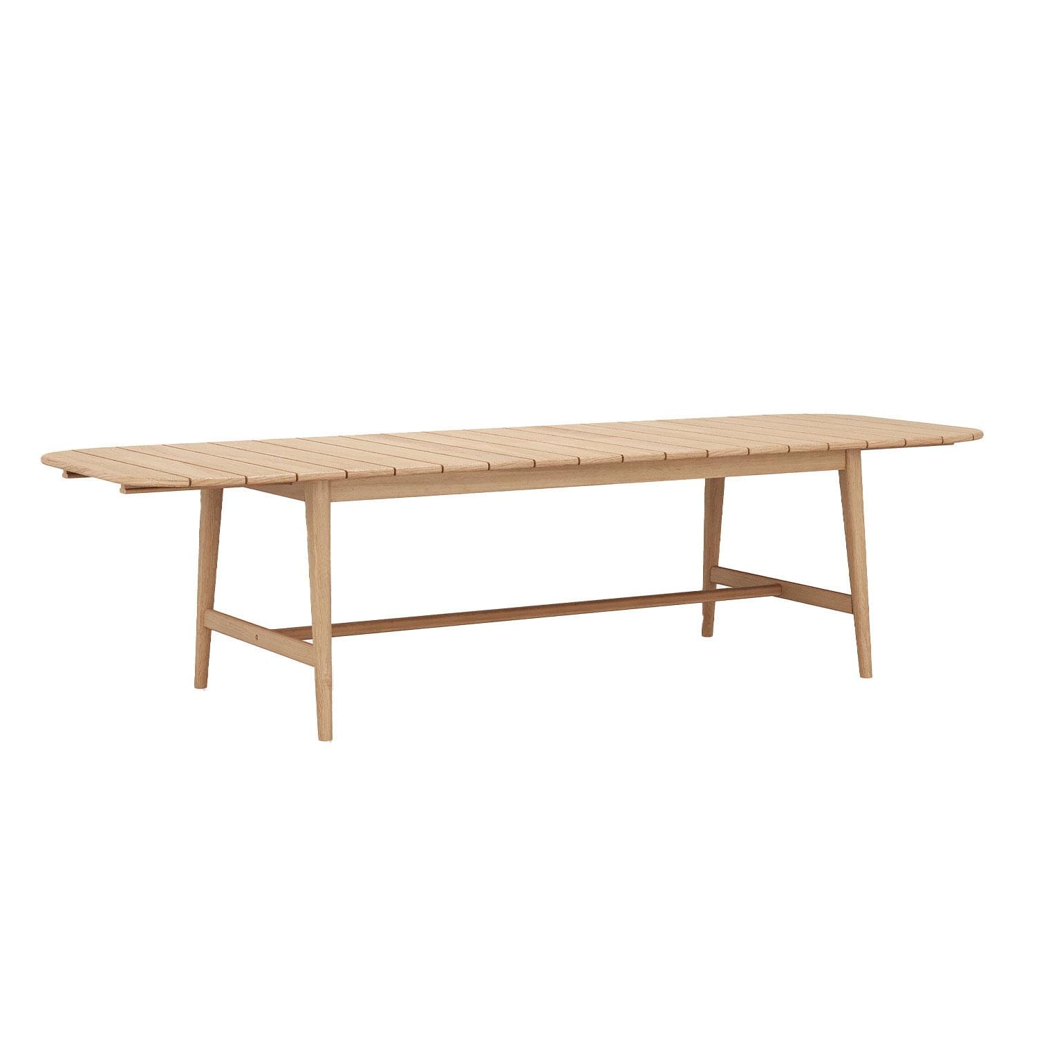 Willowlake 72 Inch Teak Extendable Dining Table by Lakeview Outdoor Designs - Angled - White Background thumbnail