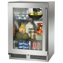 Perlick Signature Series 24-Inch 5.2 Cu. Ft. Left Hinge Outdoor Rated Compact Refrigerator - HP24RO-3-3L image