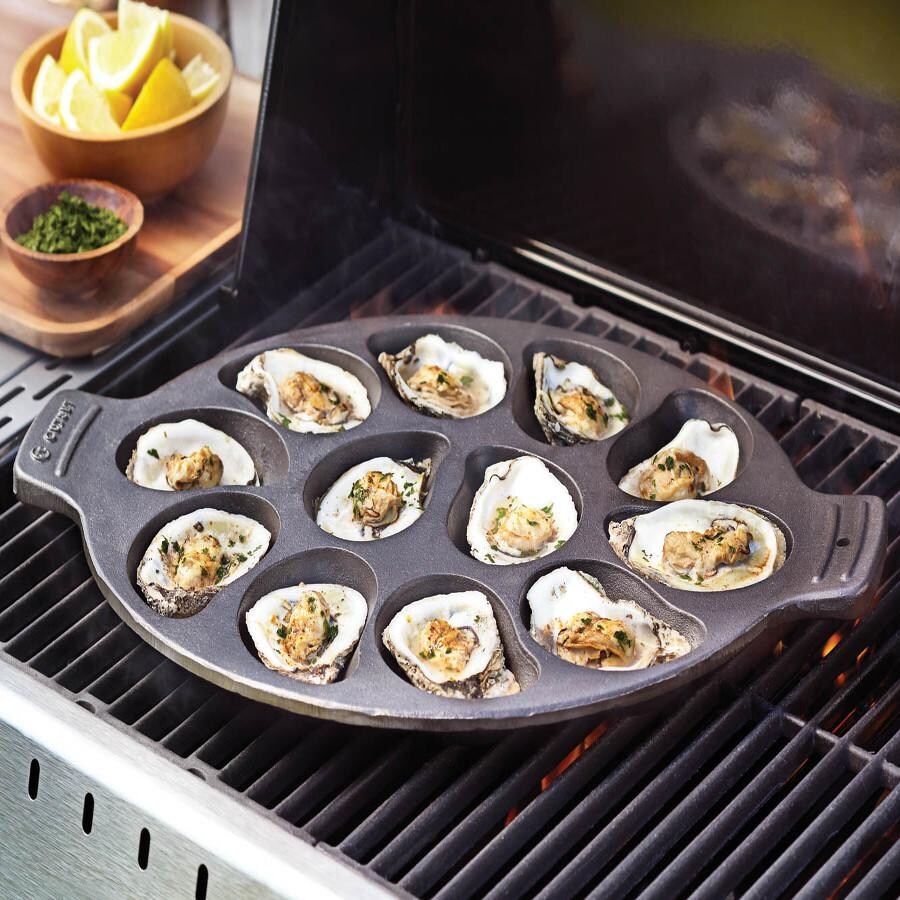 Large Cast Iron Oyster Pan thumbnail