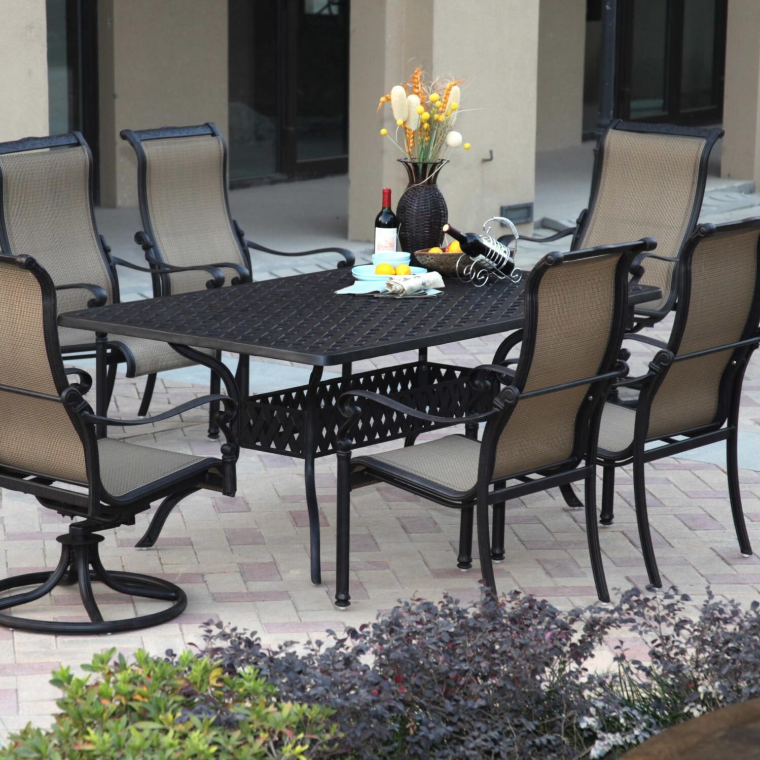 Darlee Monterey Patio Dining Set - Seats 6 thumbnail