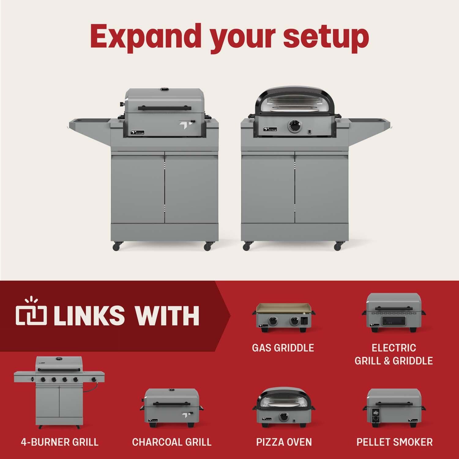 TYTUS TDT-GHS-XLCT Emberwood Prep Cart - Expand Your Setup - Detail thumbnail