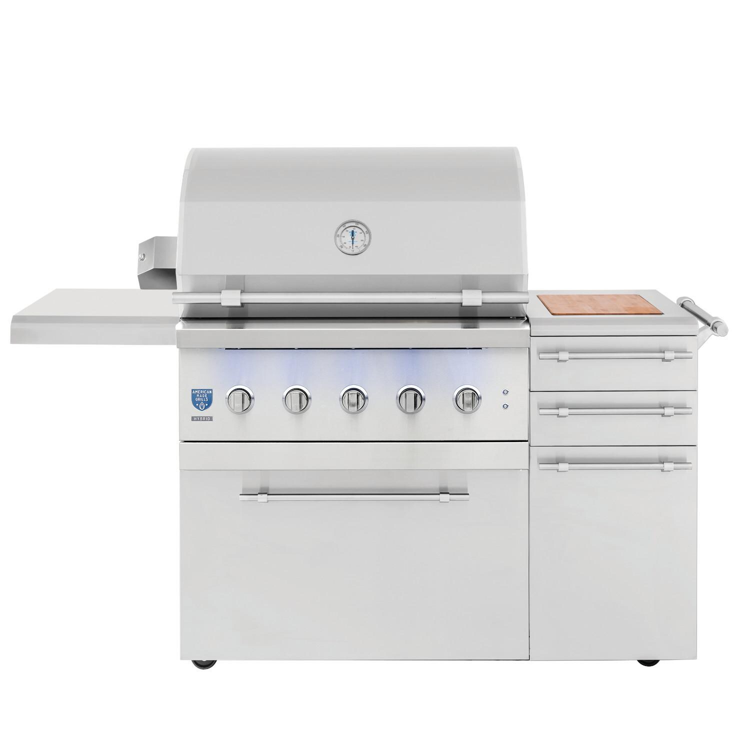 American Made Grills Encore 36-Inch Freestanding Hybrid Grill - Propane - ENCFS36-LP image