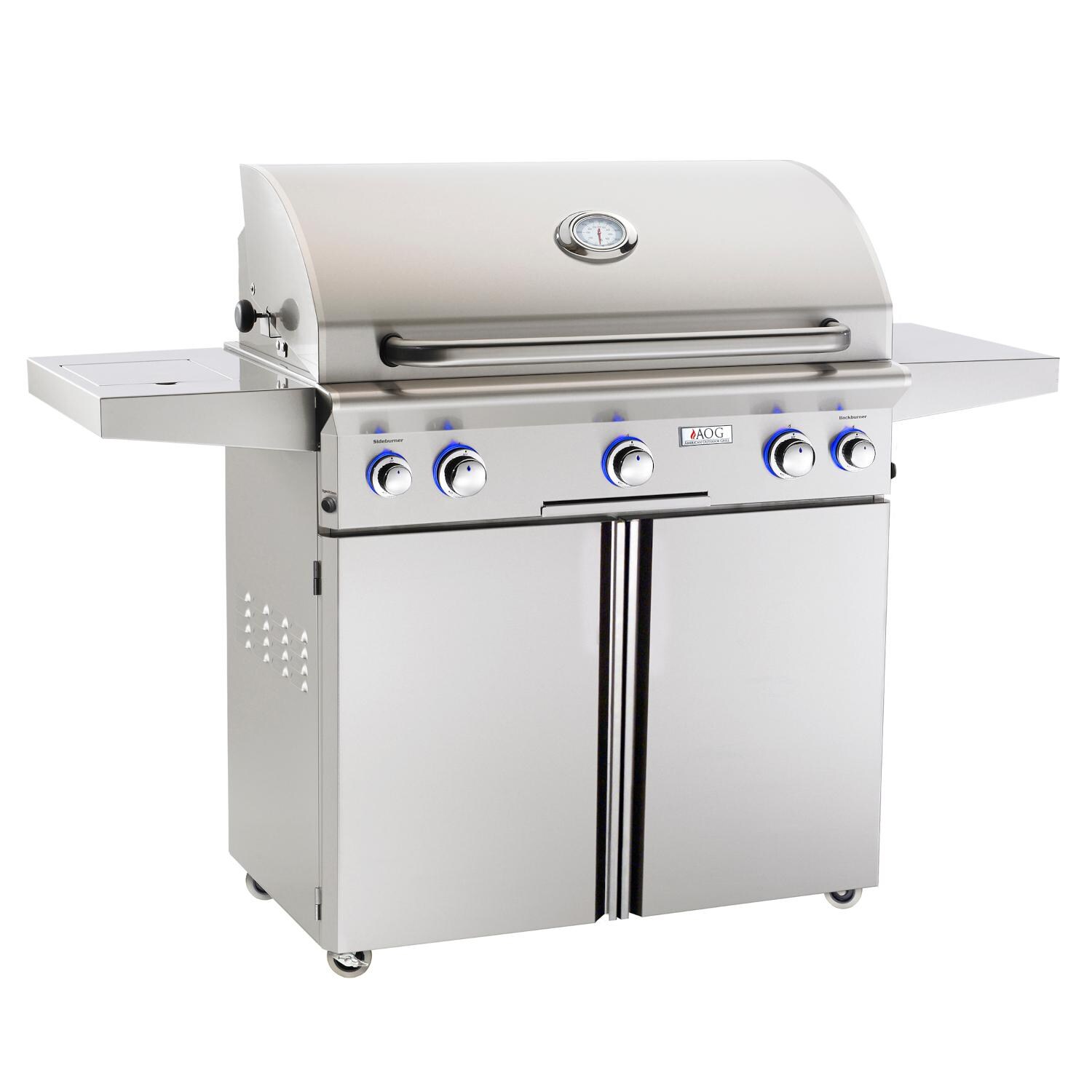 American Outdoor Grill L-Series 36-Inch 3-Burner Freestanding Propane Gas Grill W/ Rotisserie & Single Side Burner - 36PCL thumbnail