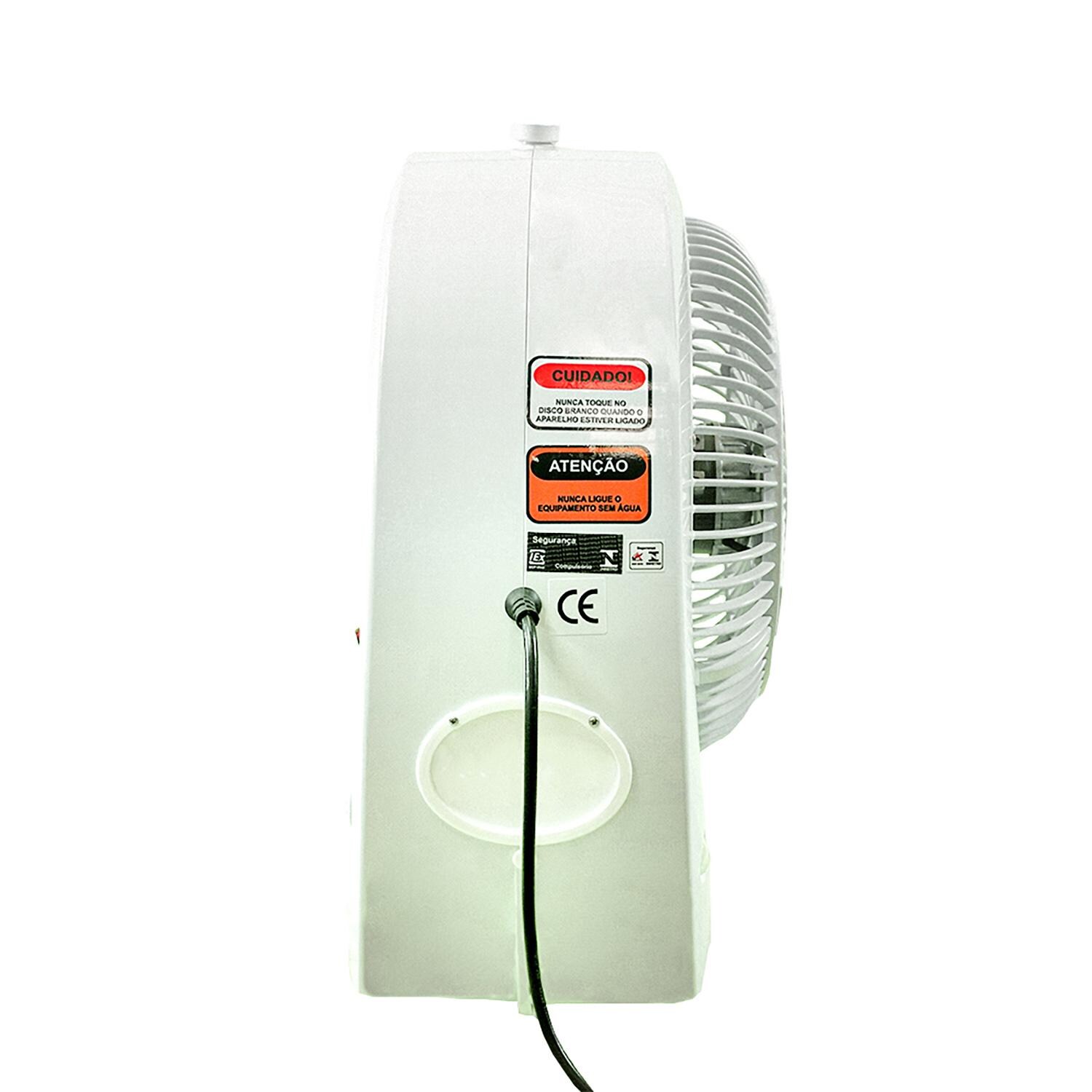 Ecojet by Joape LVP-020302 Bob Tabletop Outdoor Misting Fan - White - Right Side View thumbnail