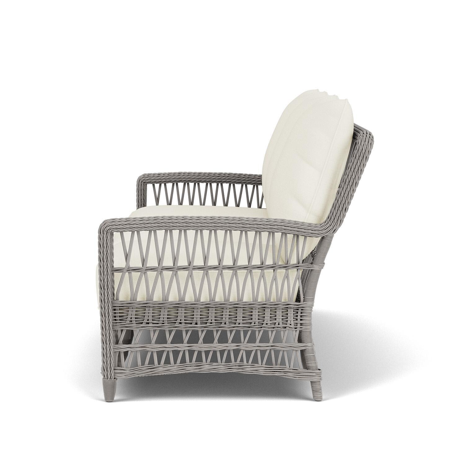 Lloyd Flanders Mackinac Sofa in Putty Finish with Sailcloth Salt Fabric - Left Side thumbnail