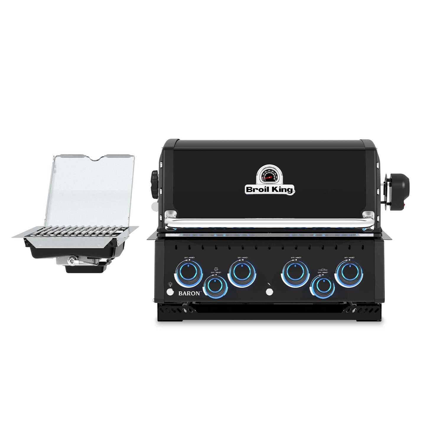 Broil King 875644 Baron 420 IR Shadow 4 Burner Propane Grill - White Background thumbnail