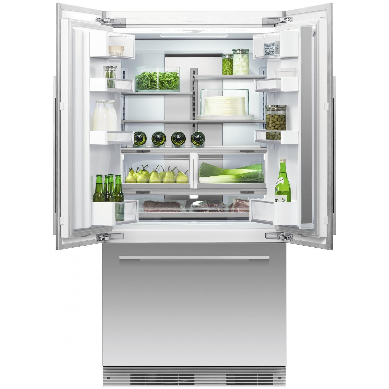 Fisher Paykel Professional 72-Inch Built-In French Door Refrigerator - Doors Open thumbnail