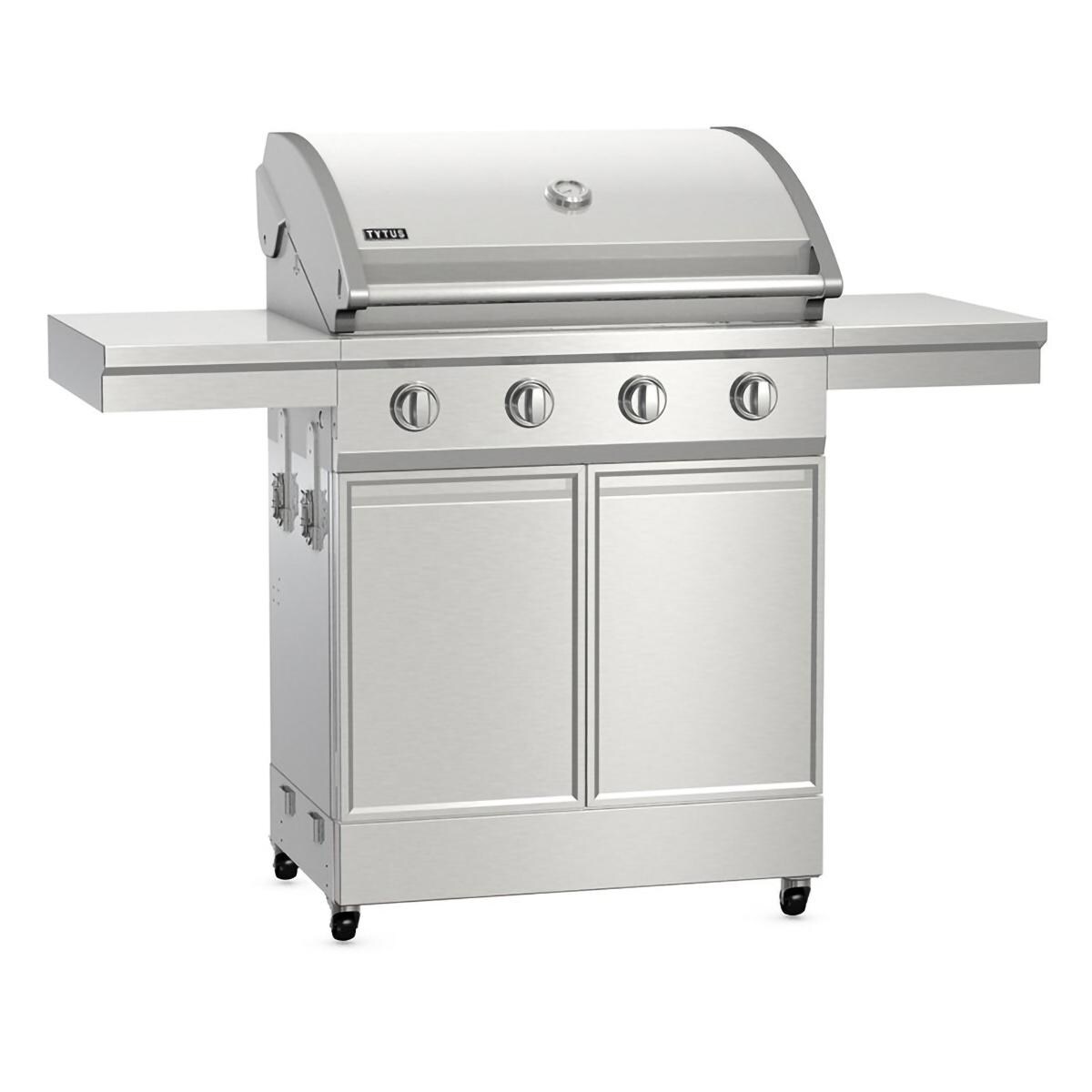 TYTUS Stainless Steel 4-Burner Natural Gas Gas Grill - (Ships as Propane with Conversion Fittings) - T406SSLP