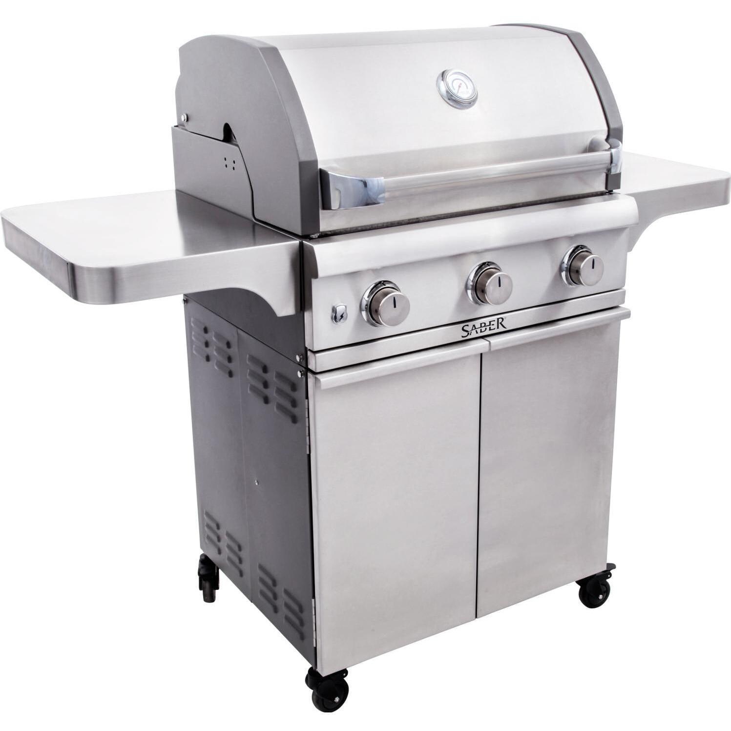 Saber Cast 500 L 3-Burner Propane Infrared Grill - Left Facing thumbnail