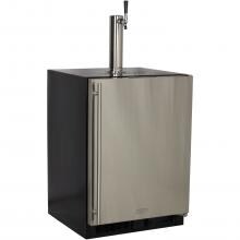 Marvel 24-Inch 5.7 Cu. Ft. Right Hinge Built-in Single Tap Beer Dispenser - Stainless Steel - ML24BNS2RS