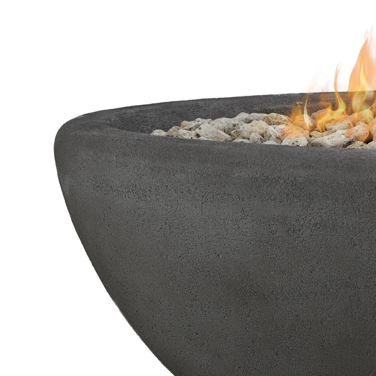 Lakeview Outdoor Designs SC-592NG-SHL Creekwood 58-Inch Oval Natural Gas Fire Bowl - Detail thumbnail