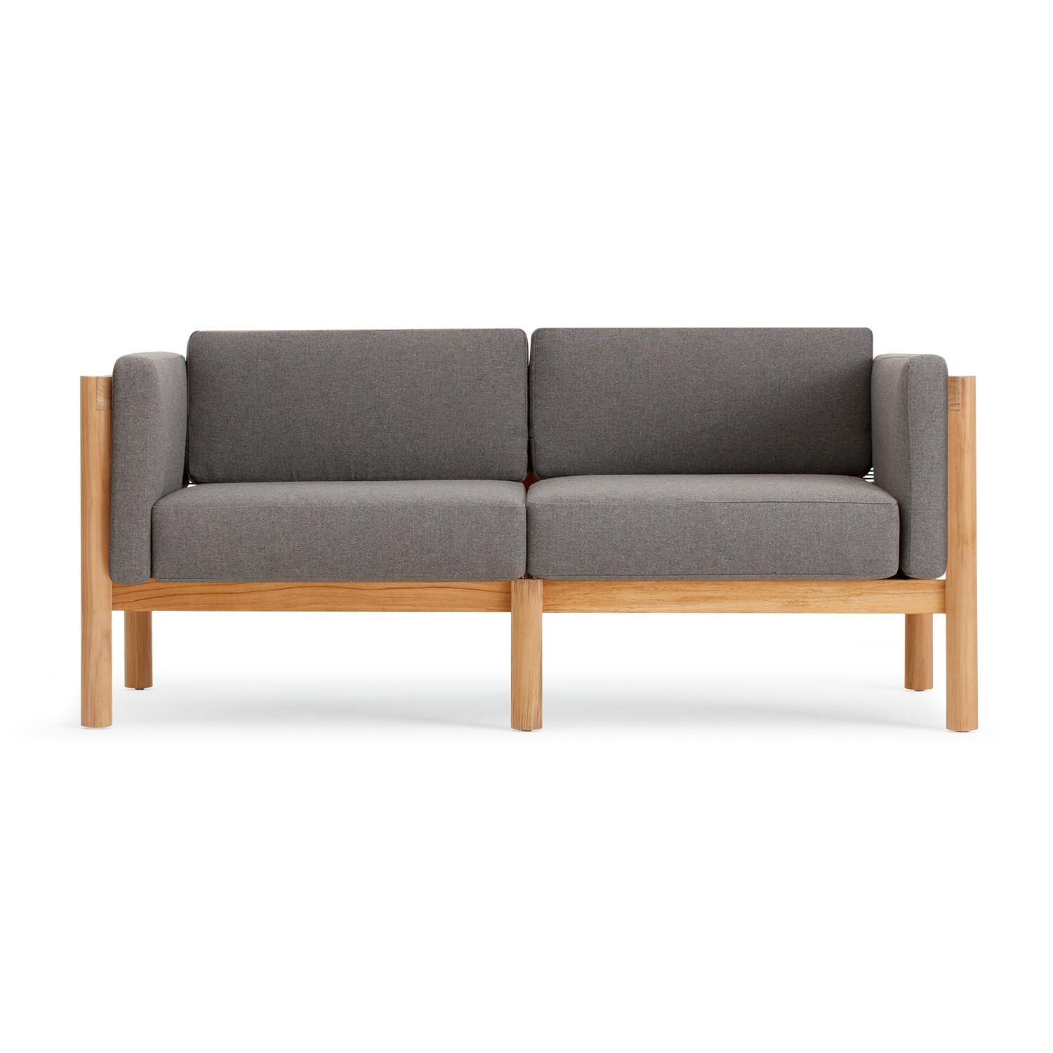 Neighbor LOVE1 - GR Loveseat W/ Sunbrella Cushion Arms - Front View thumbnail