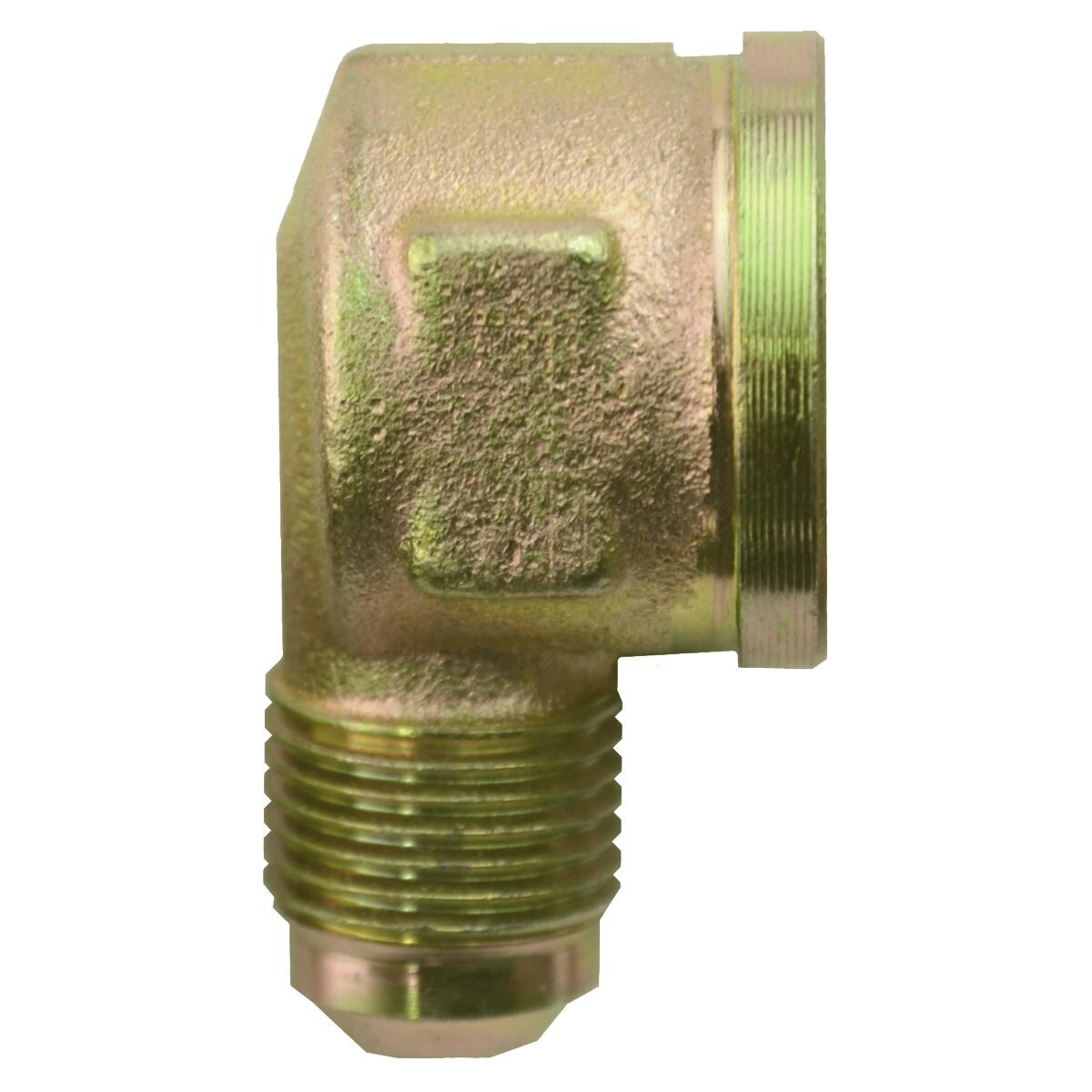 The Outdoor Plus 90-Degree 3/8-Inch Male Flare x 1/2 Female Brass Fitting