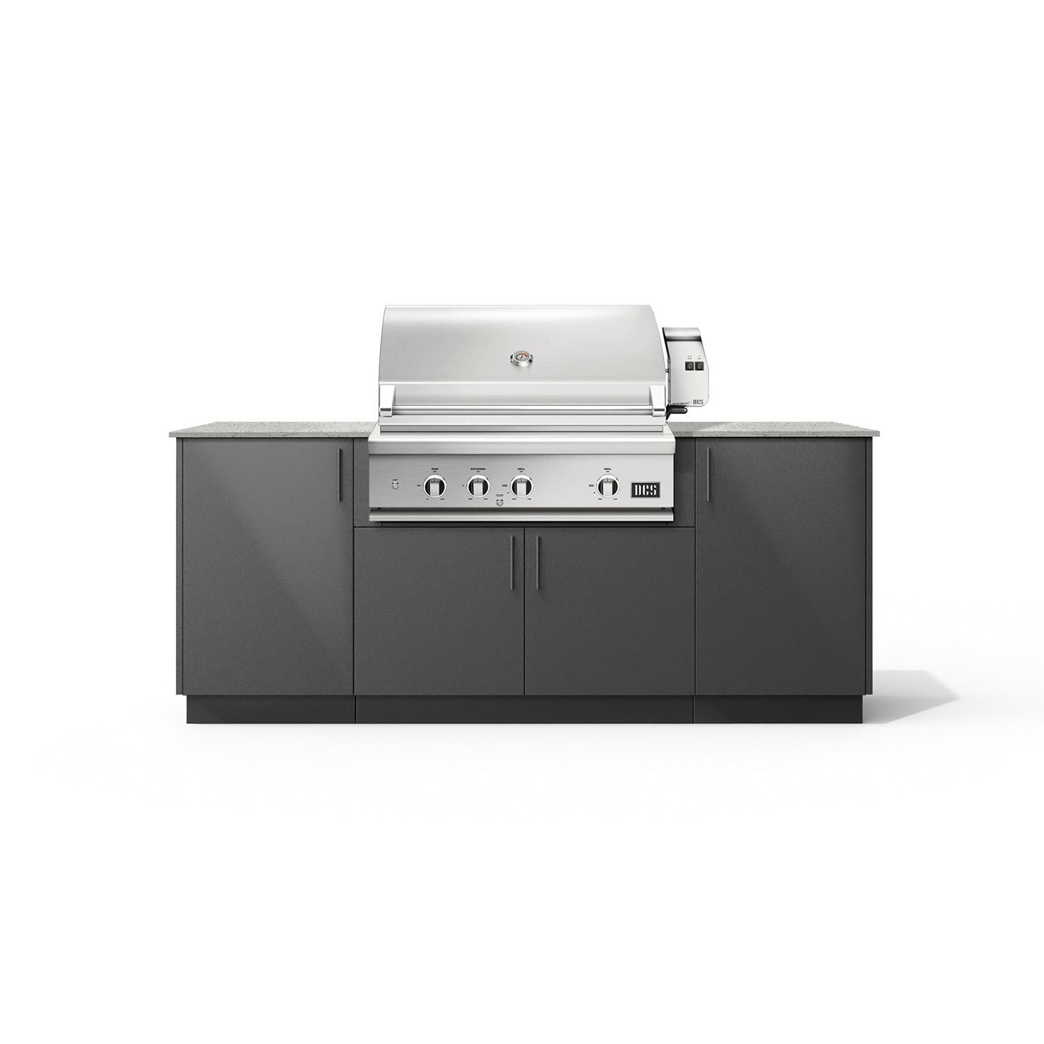 Urban Bonfire B-Sierra-36-DCS-Keon-Anthracite Sierra 36 Outdoor Kitchen w/ DCS Natural Gas Grill, Keon Countertop & Anthracite Finish thumbnail