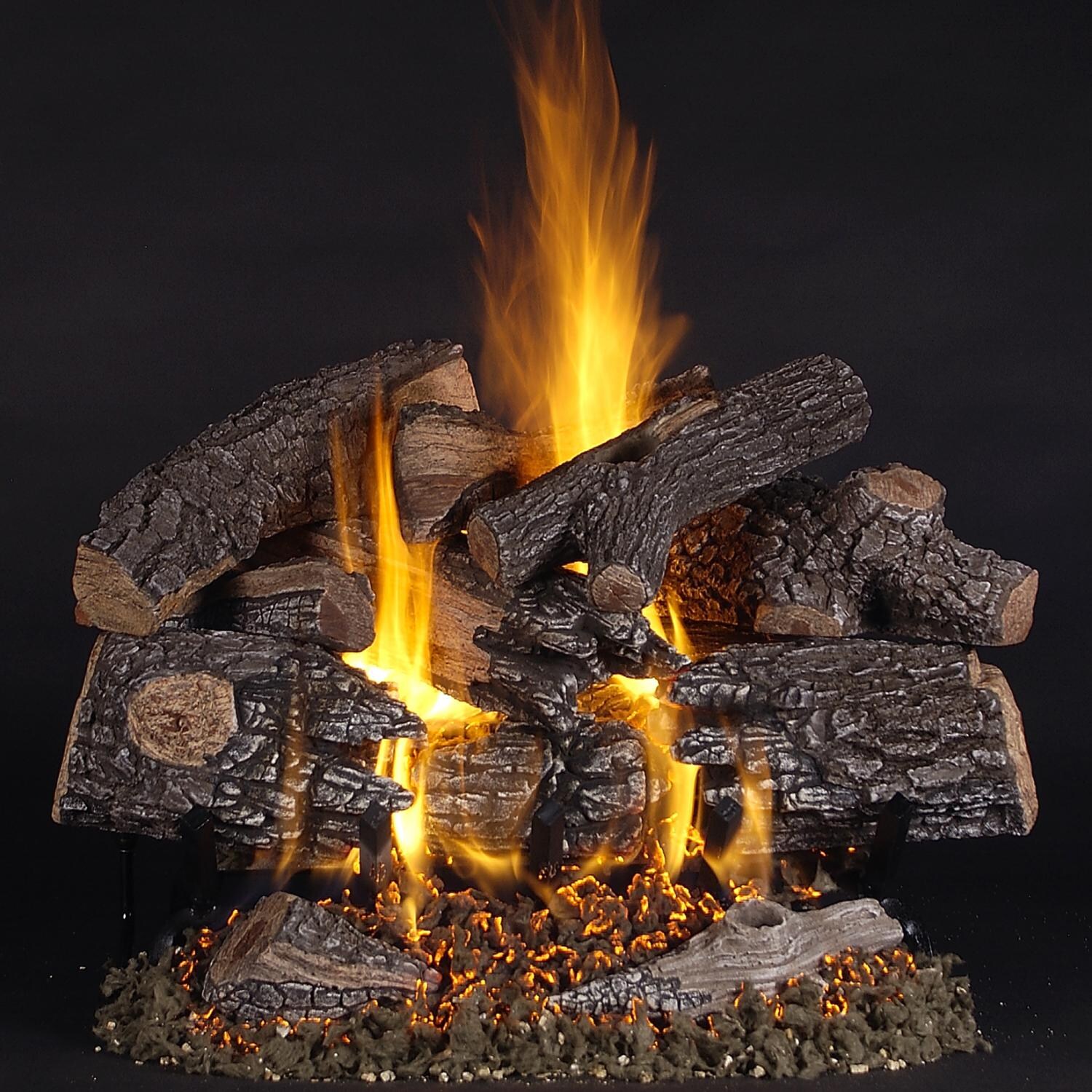Rasmussen 24-Inch TimberFire Gas Log Set With Vented Natural Gas LC Multi- Burner - Remote Ready Safety Pilot thumbnail