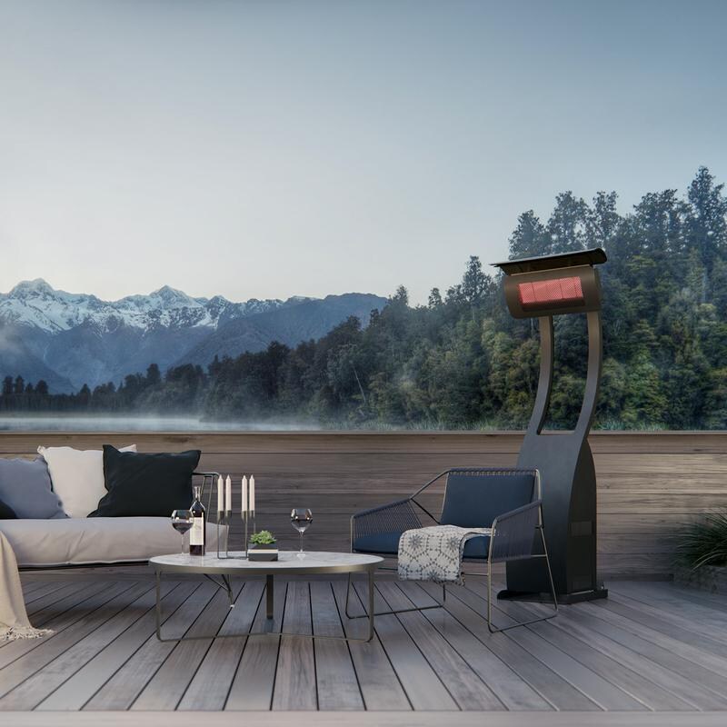 Bromic Heating BH0510005 Tungsten Smart-Heat 38,500 BTU Natural Gas Freestanding Portable Patio Heater - On Deck thumbnail