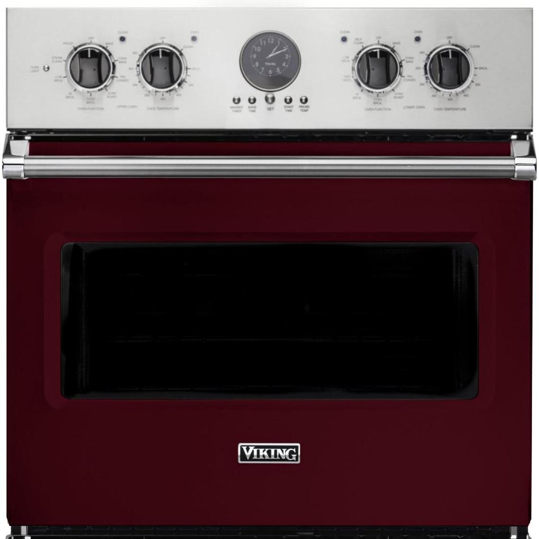 Viking Professional 5 Series Premiere 30-Inch Convection Electric Double Oven - Top Oven and Controls thumbnail