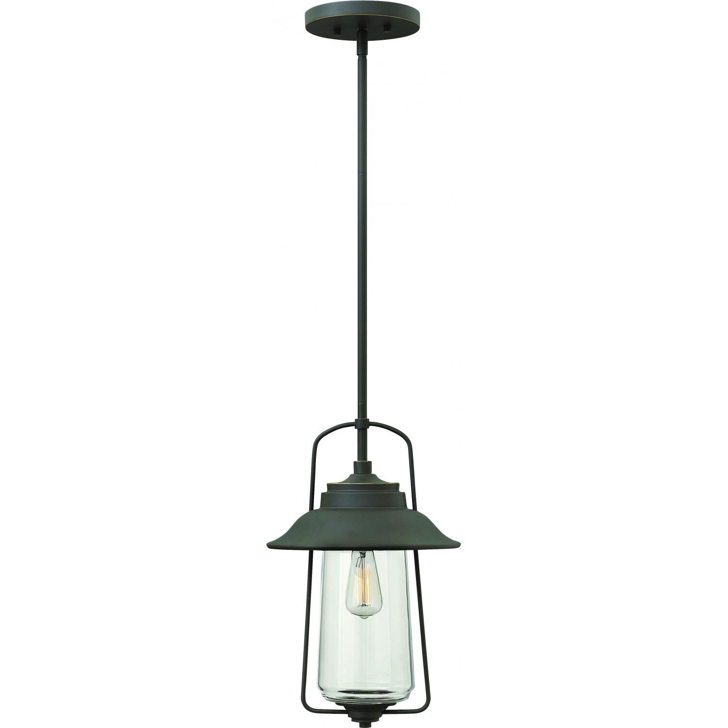 Hinkley Lighting Belden Place One Light 17-Inch Outdoor Hanging Lantern - Oil Rubbed Bronze - 2862OZ