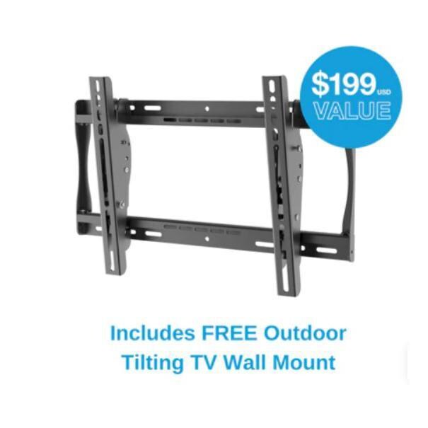 Neptune WPTV553 55-Inch Partial Sun Outdoor Smart TV - Tilting Wall Mount - Detail thumbnail