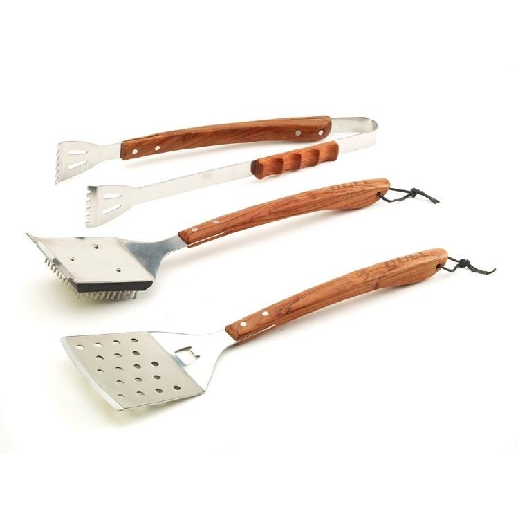 Bull Vineyard Rosewood 3-Piece BBQ Tool Set - 24100