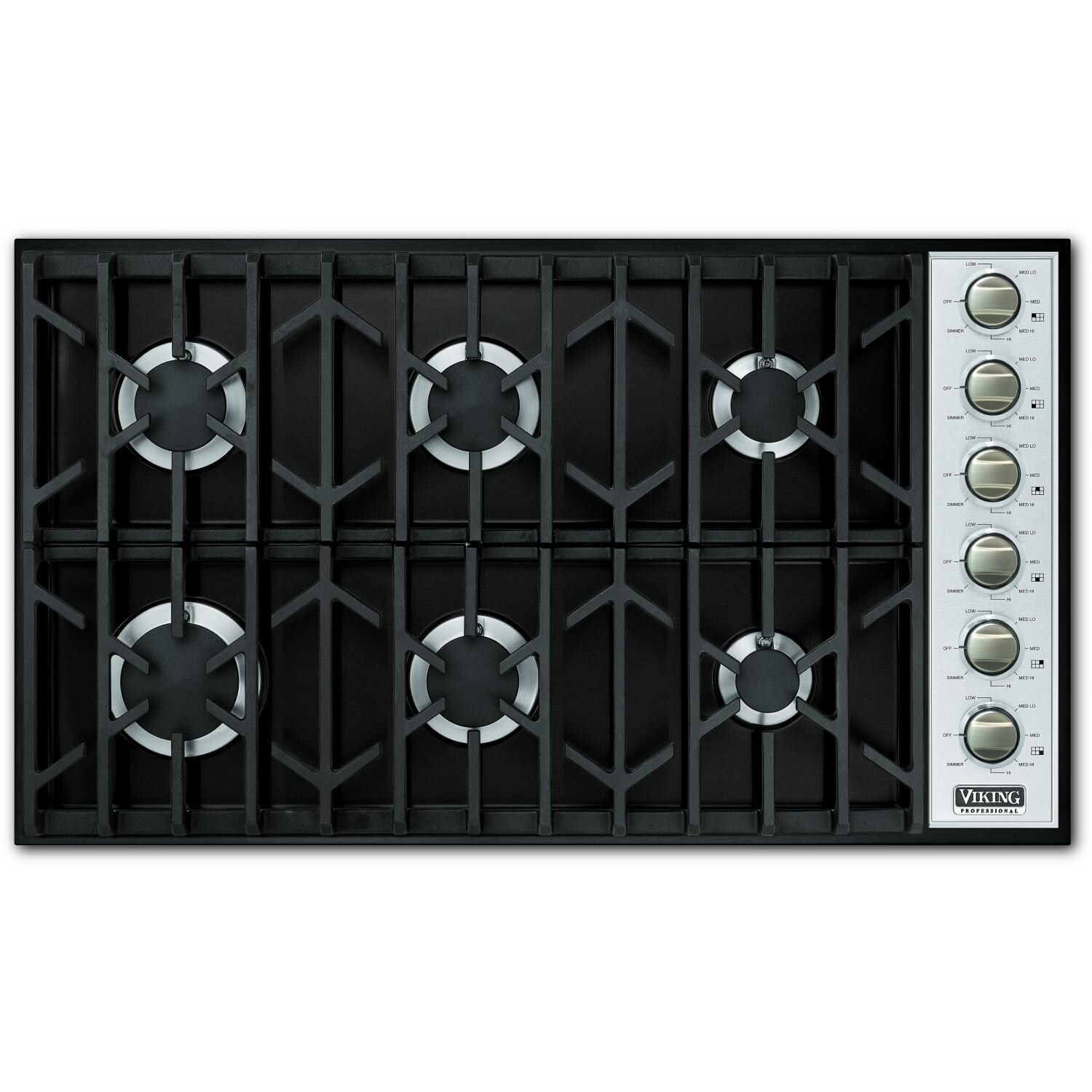 Viking VGSU1646BLP 36Inch Professional Series Propane Gas Cooktop
