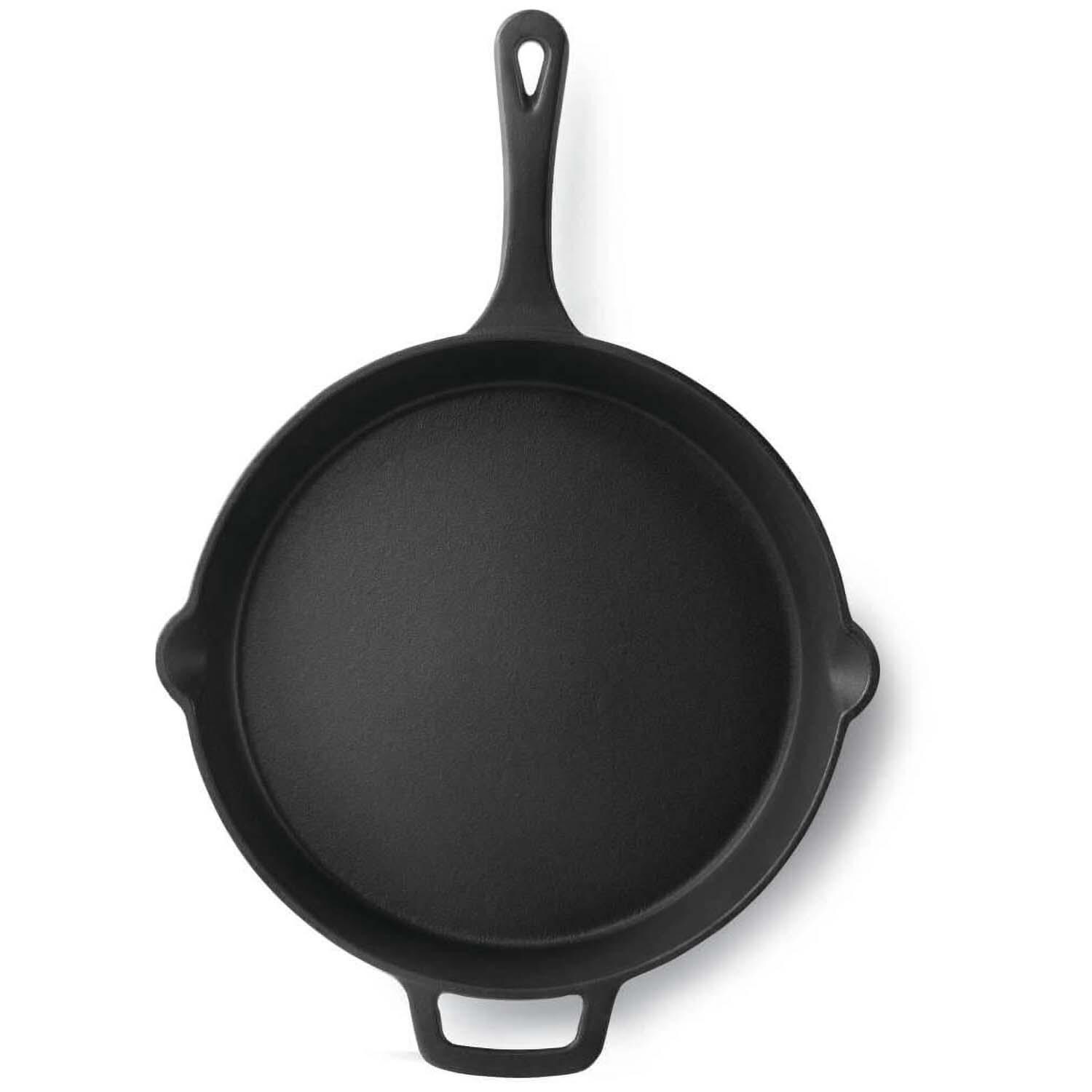Napoleon 56058 Large Cast Iron Frying Pan - Top View - White Background thumbnail