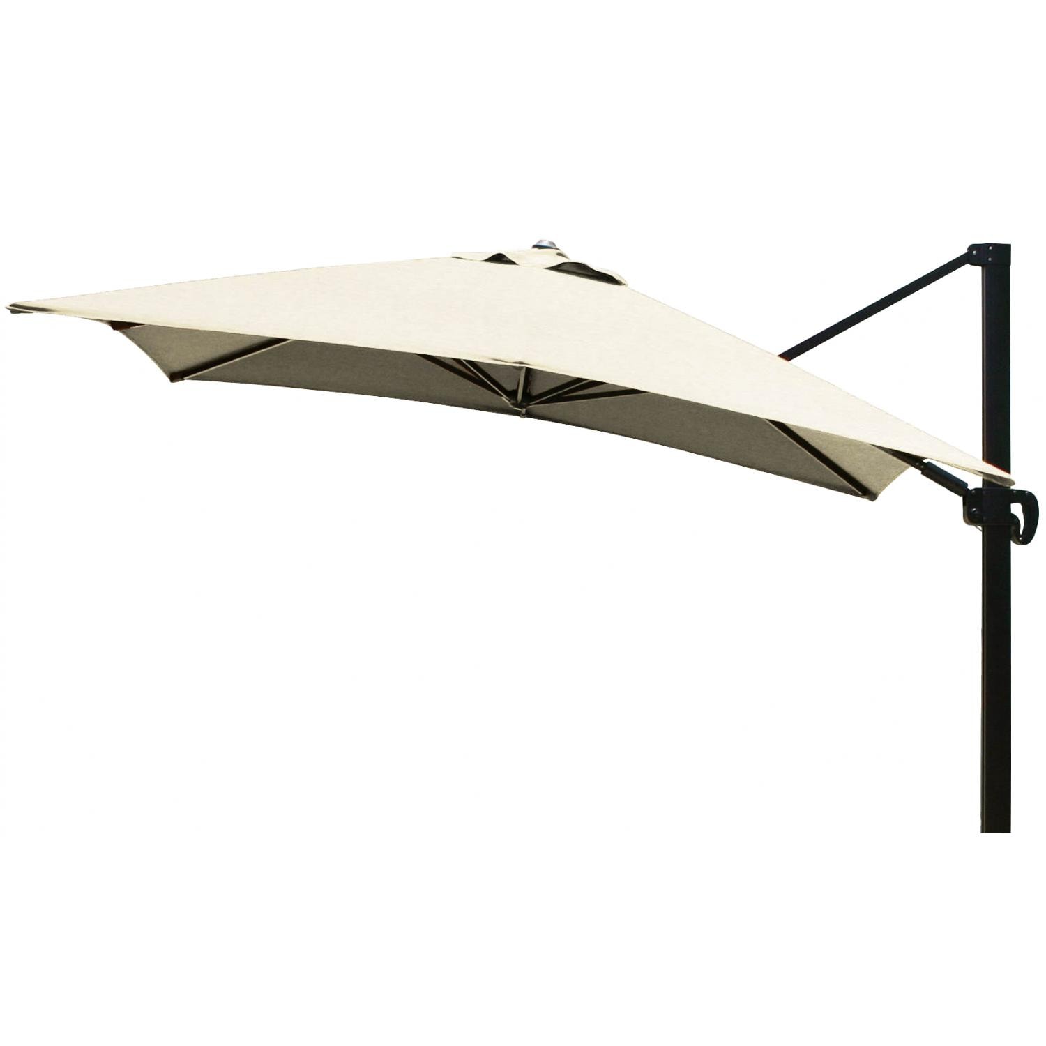 California Umbrella 10 Ft Square Aluminum Multi Position Tilt California Umbrella 10 Ft Square Aluminum Multi Position Tilt Cantilever Patio W Crank Lift Ribs Bronze Frame Sunbrella Canvas