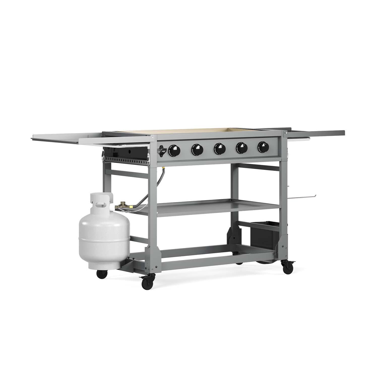 TYTUS TDT-571-0101 Anaheim 36 Inch Propane Gas Griddle - Right Angled View - White Background thumbnail