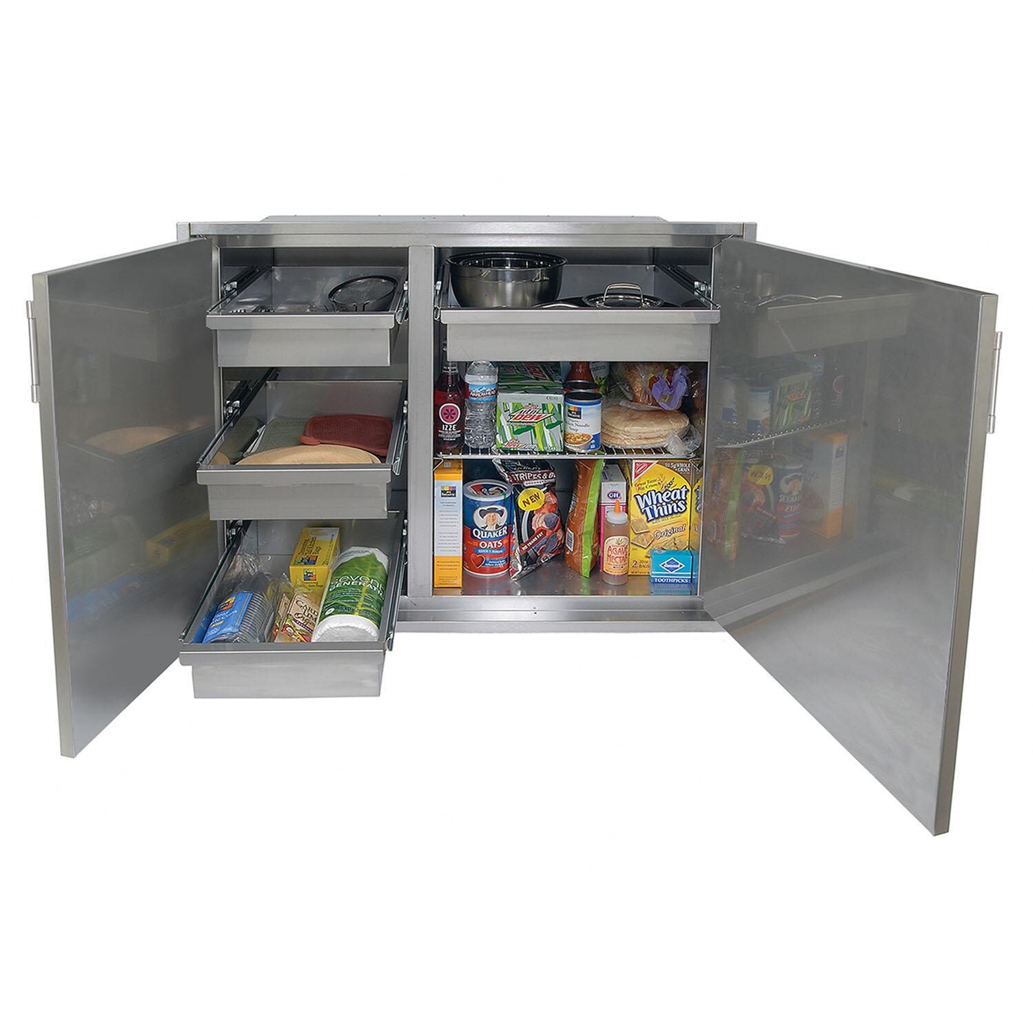 Alfresco 42 X 33-Inch High Profile Sealed Dry Storage Pantry - Interior View thumbnail