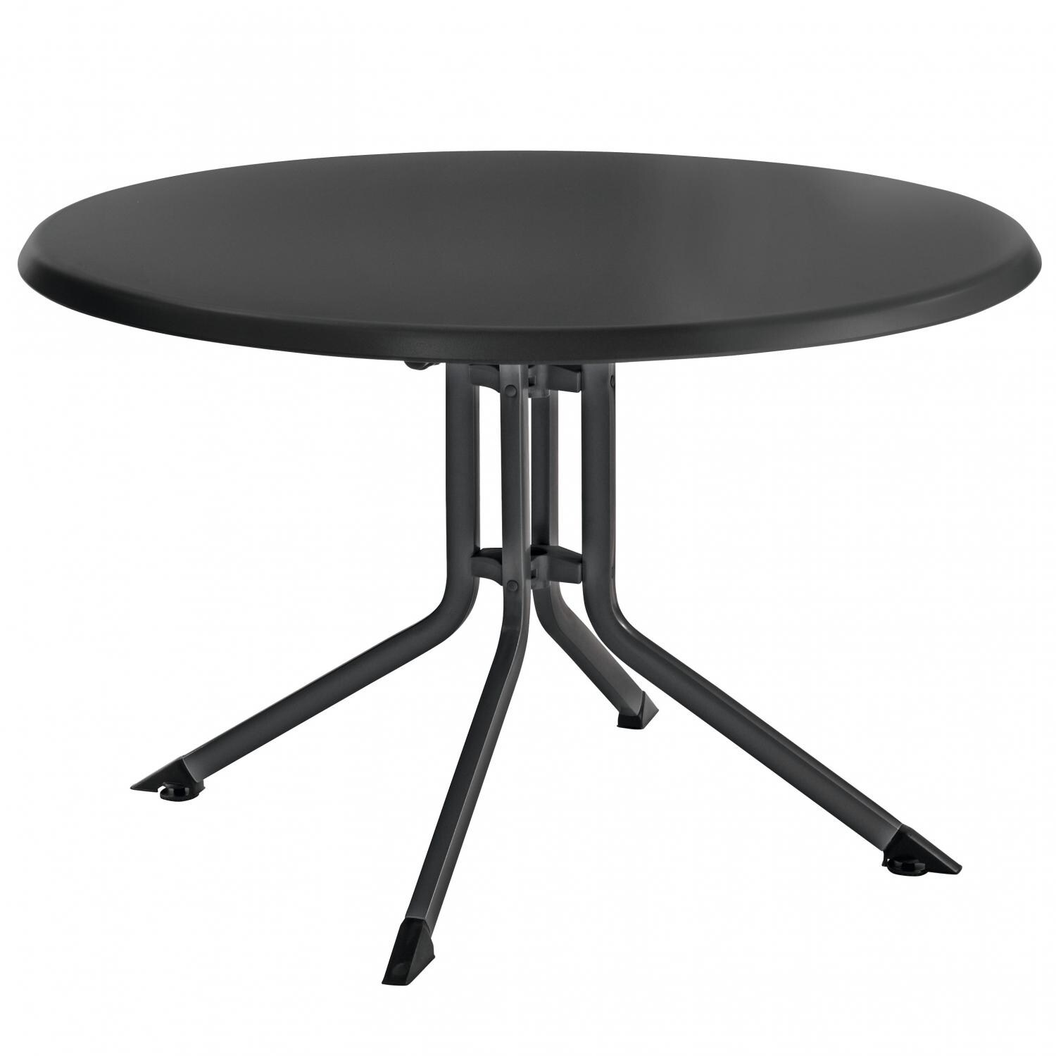 KETTLER Kettalux Plus 46 Inch Round Aluminum Patio Dining Table With ...