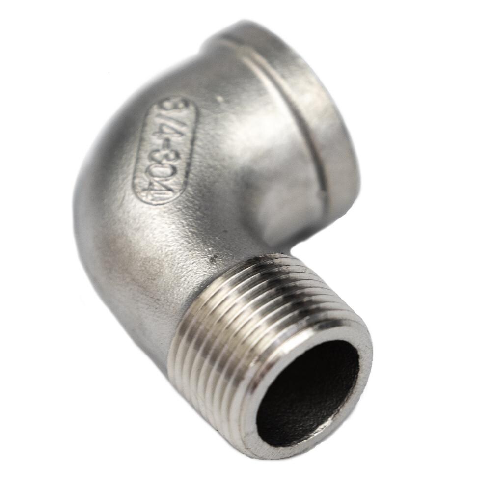 BBQGuys Signature 3/4-Inch MIP x 3/4-Inch FIP Stainless Steel Street Elbow - SS4310-12