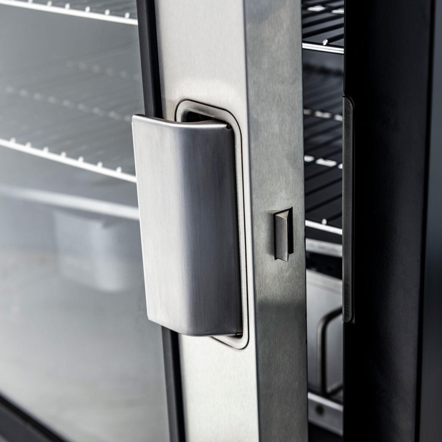 Char-Broil 463246619 Modular Kitchen Electric Smoker - Door Handle Close Up thumbnail