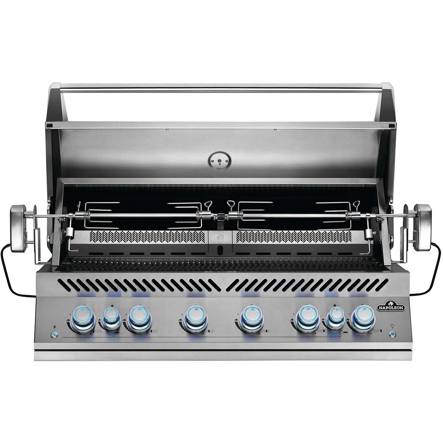 Napoleon BIG44RBNSS Built-In 700 Series 44-Inch Natural Gas Grill with Infrared Rear Burner & Rotisserie Kit - Rotisserie Kit thumbnail
