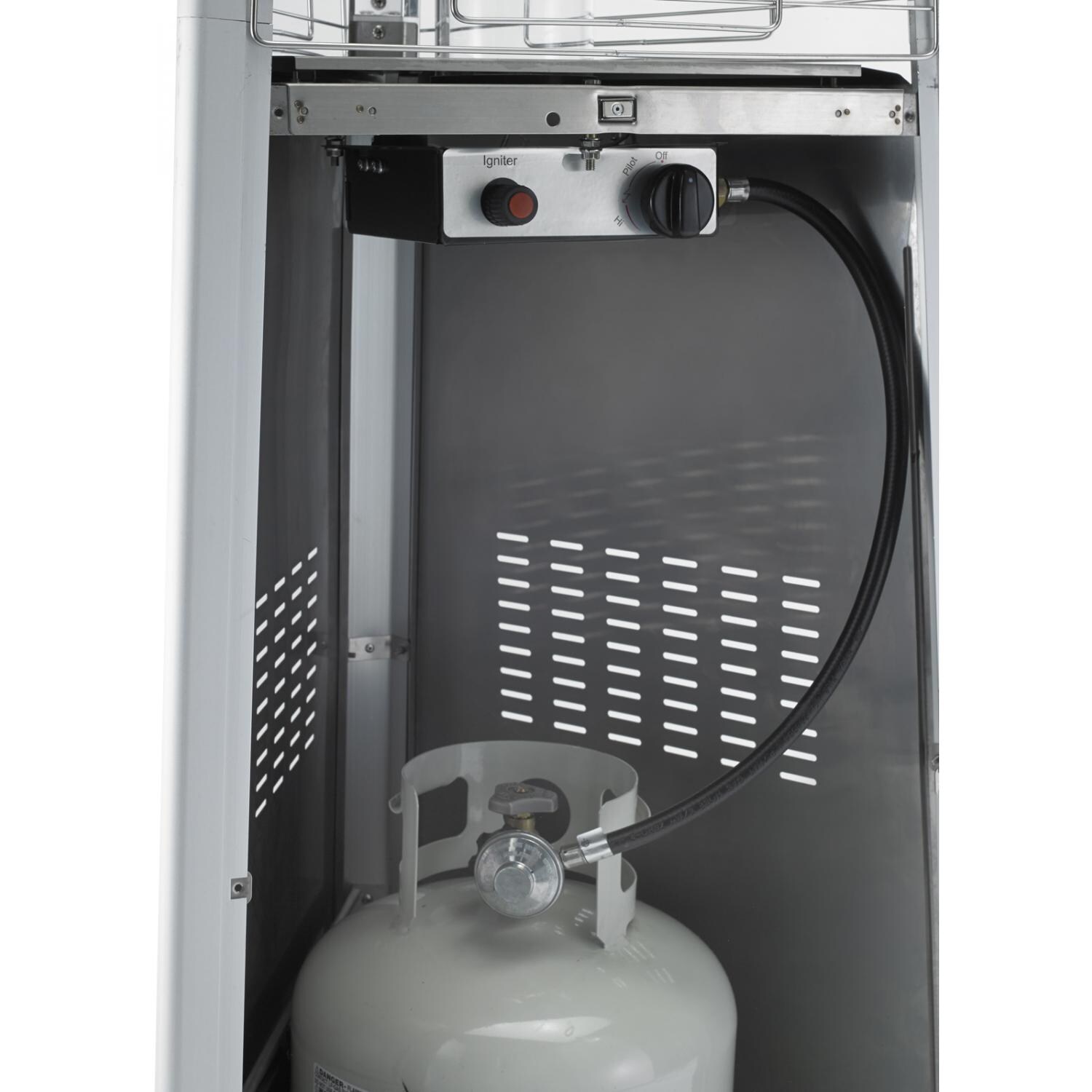 Ambiance Propane Gas Fire Feature - Ignition Detail (Shown With Stainless Steel Fire Feature - Propane Tank Not Included) thumbnail