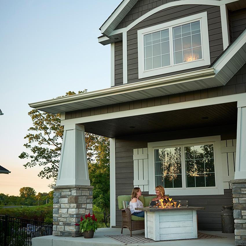 The Outdoor GreatRoom Company Alcott Rectangular Gas Fire Pit Table - Outdoors With Friends thumbnail