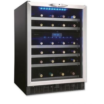 Danby Silhouette Dual Zone 51 Bottle Wine Cooler Stainless Steel