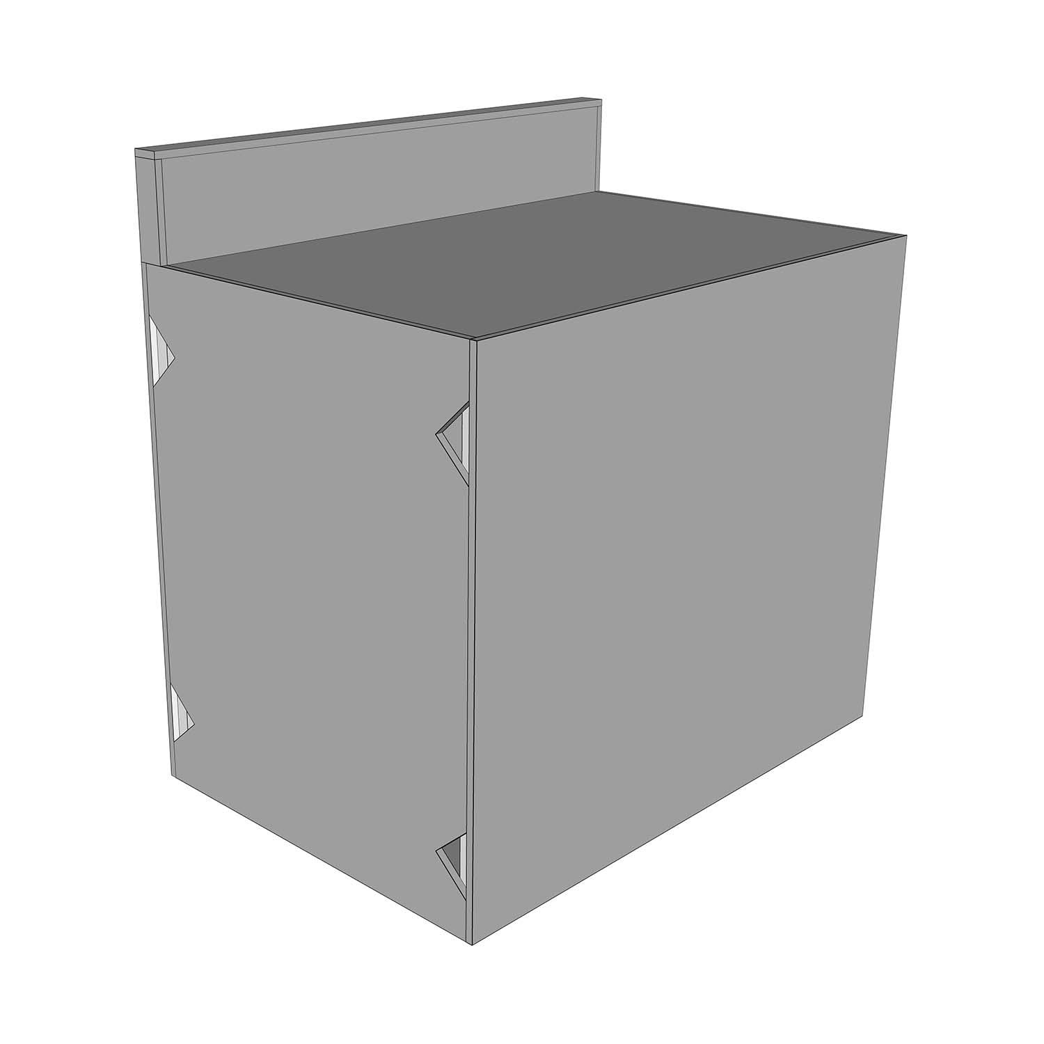 Universal 42-Inch Ready To Finish BBQ Island Appliance And Storage Cabinet W/Backsplash