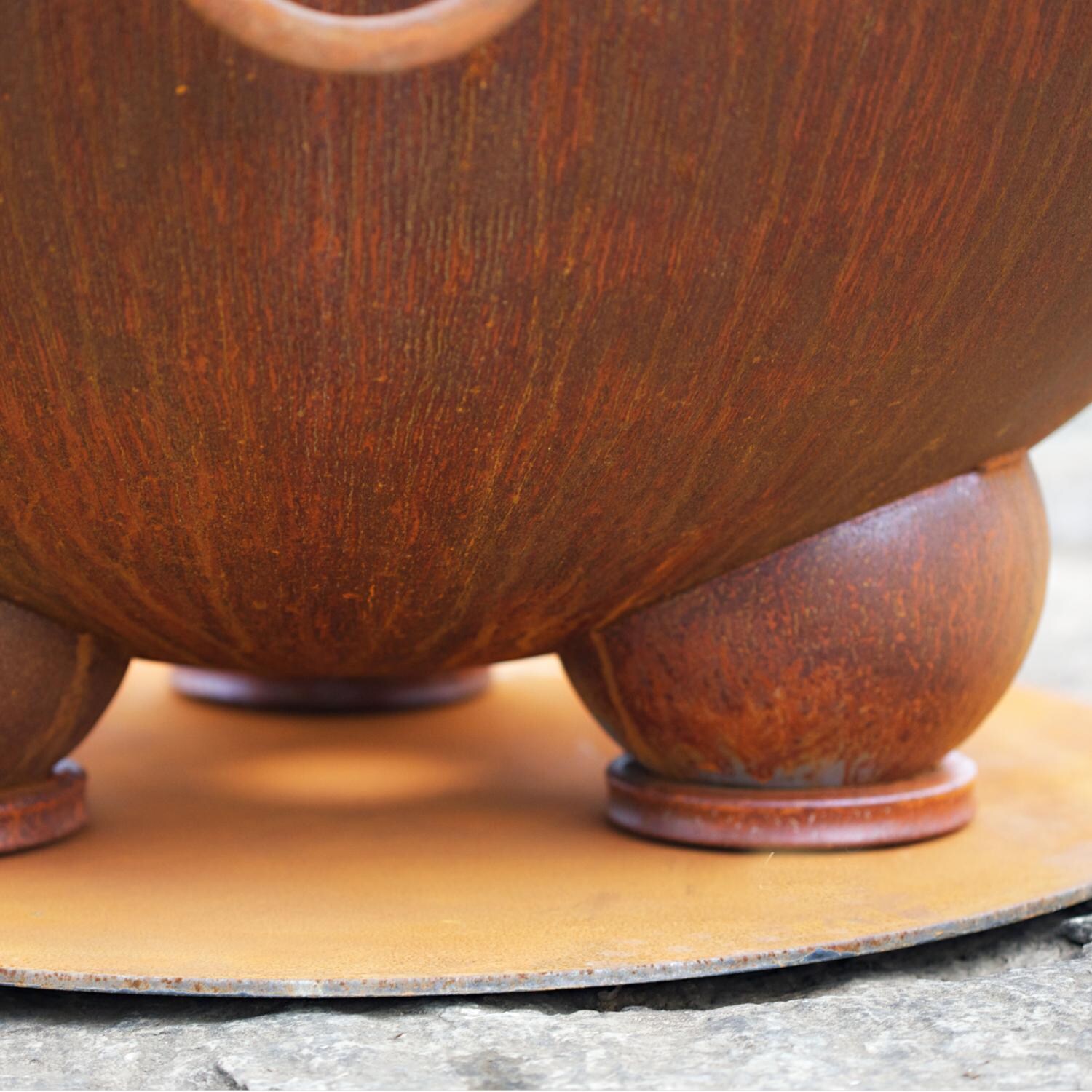 Fire Pit Art Nepal Wood Burning Fire Pit - Leg Detail Shown thumbnail