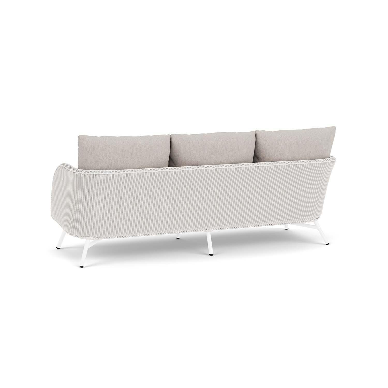 Lloyd Flanders Essence Sofa W/Remy Cloud Fabric - White Finish - Back Left thumbnail